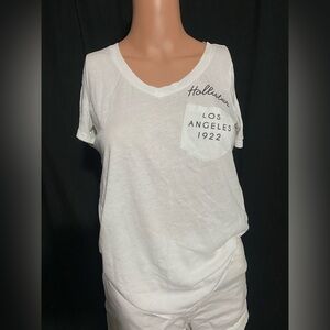 Hollister White California Tee